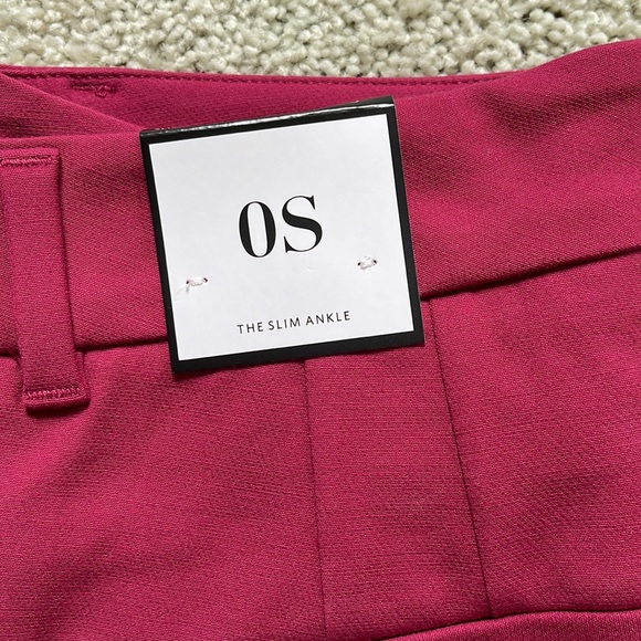Comfort Stretch Slim Ankle Pants | Size 0S | Color Red Raspberry - Picture 2 of 8